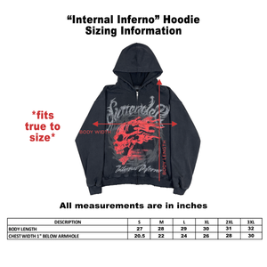 'Internal Inferno' Fullzip Hoodie