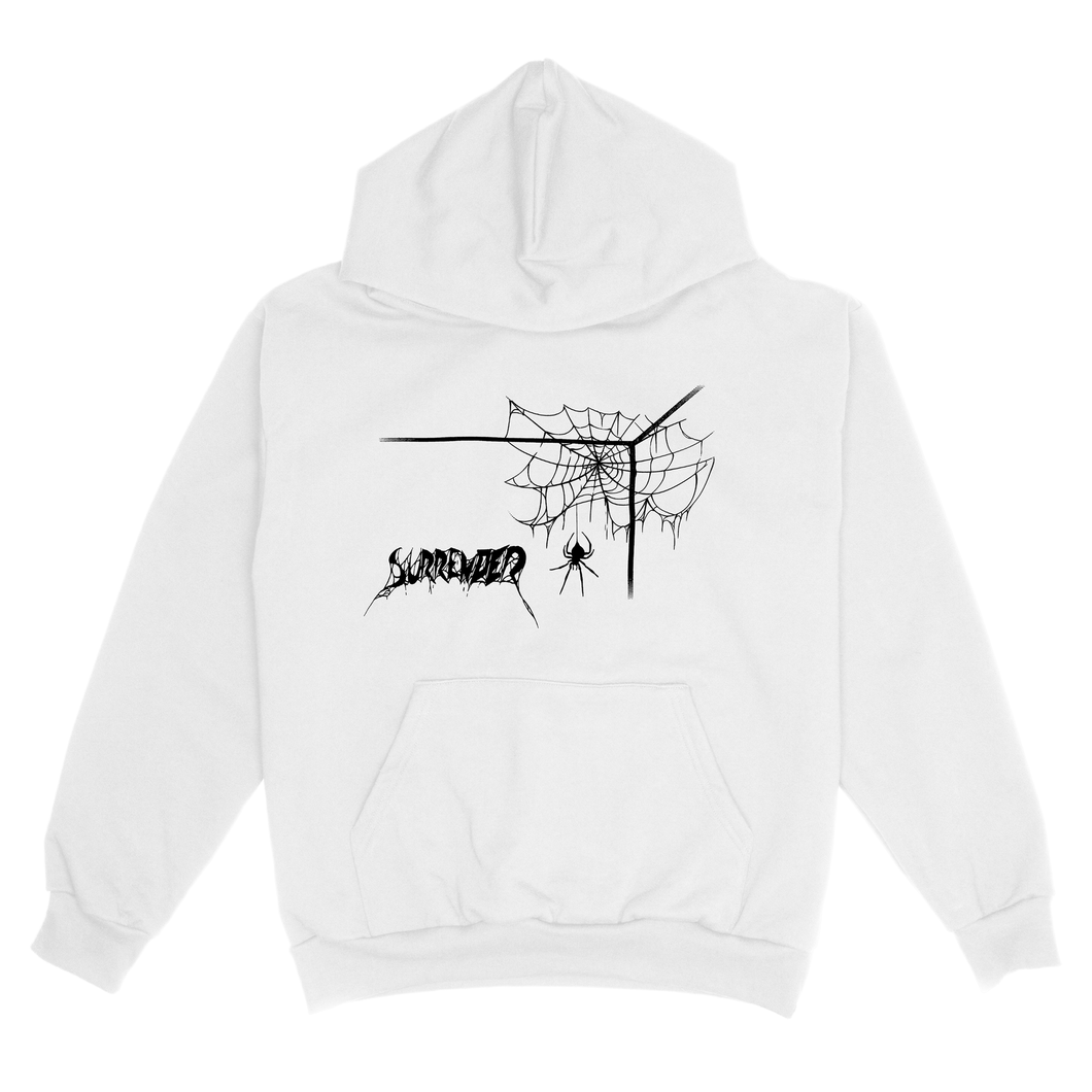 'Off in a Corner' Hoodie - White