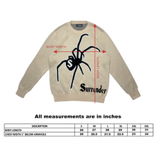 Load image into Gallery viewer, Creme &#39;Widow&#39; Knit Sweater