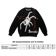 Load image into Gallery viewer, Black &#39;Widow&#39; Knit Sweater
