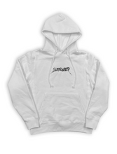 Load image into Gallery viewer, White &#39;Web&#39; Embroidered Hoodie